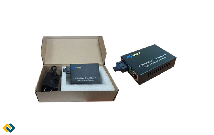 Bộ chuyển đổi quang điện 10/100/1000 multimode Gnet, Media converter quang 10/100/1000 multimode Gnet